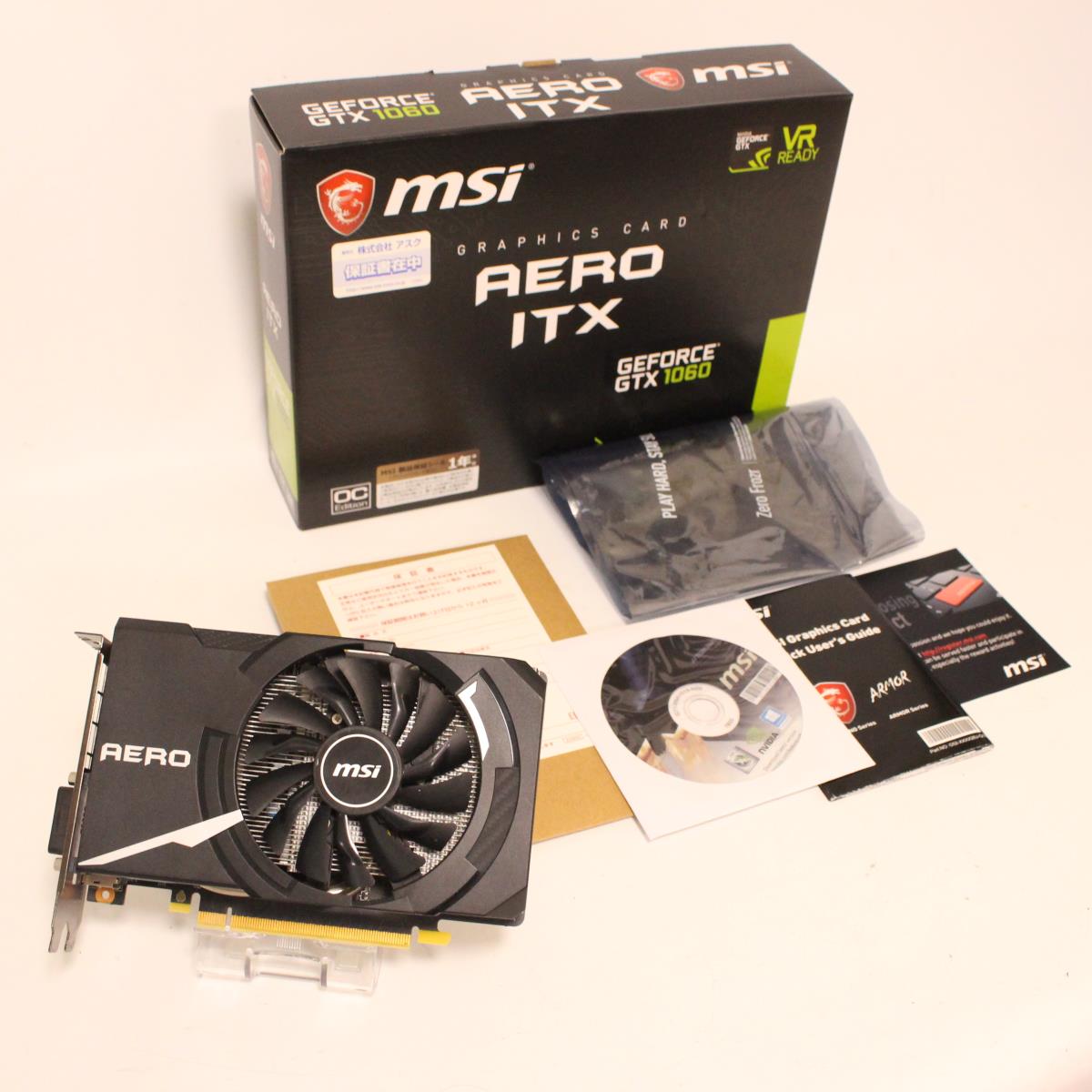 MSI GeForce GTX 1060 AERO ITX 6G OC グラフィックボード A-