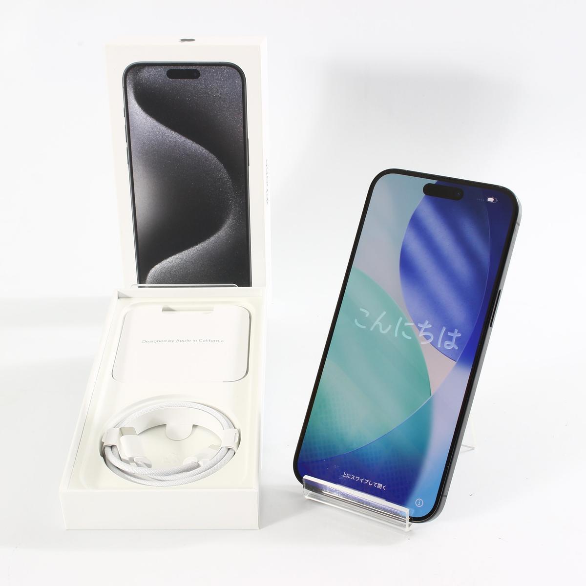 SIMフリー｜iPhone15 Pro Max｜512GB｜MU6U3J/A｜ブラックチタニウム｜利用制限◯｜Black Titanium｜au｜Apple｜240058