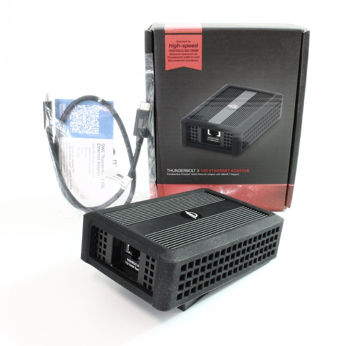 OWC｜Thunderbolt 3 10G Ethernet Adapter｜10Gbps｜RJ45ポート｜AVB対応｜イーサネットアダプタ｜250063