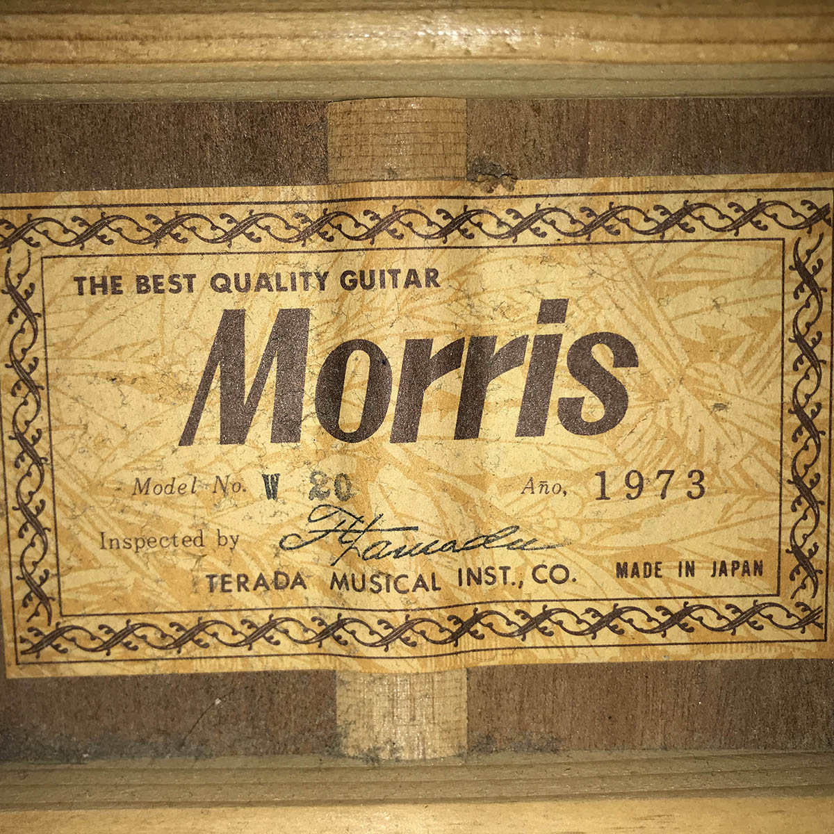 KUROMINET STORE / Morris｜アコースティックギター｜W-20｜Acoustic Guitar｜1973｜モーリス｜31221